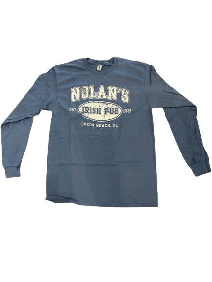 Nolan's Long Sleeve Varsity - Lt. Blue - The Celtic Gift Store - 