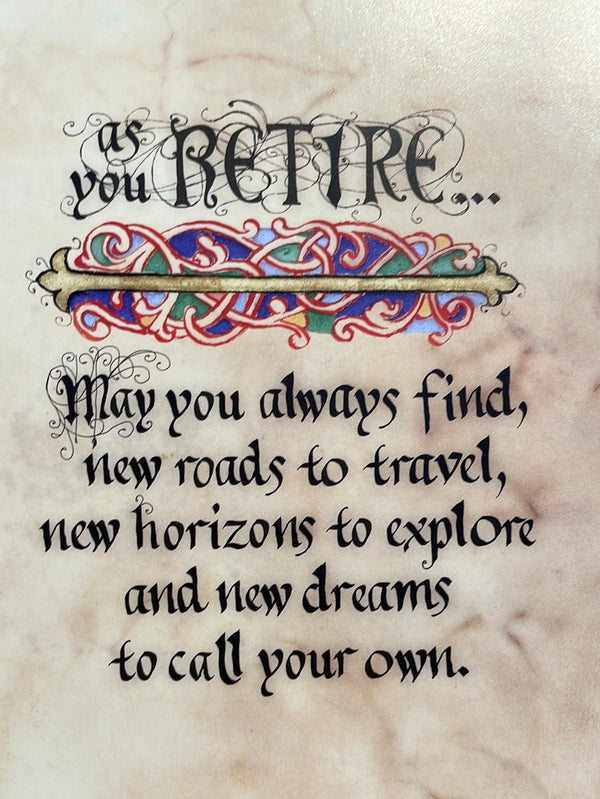 Retirement Blessing Greeting Card - The Celtic Gift Store - Gift Option