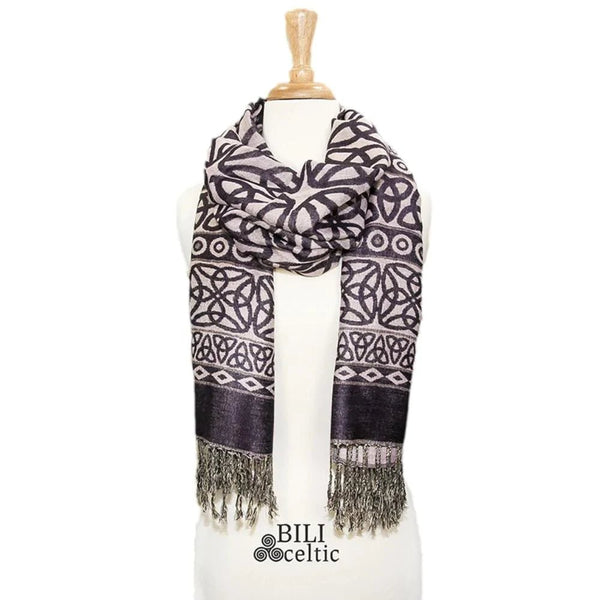 Rita Trinity Knot Scarf - Purple/Lavender - The Celtic Gift Store - Scarves & Shawls