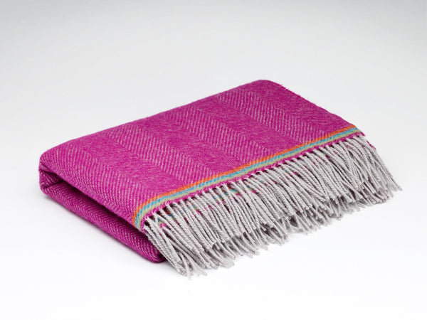 Rose Pink Mini McNutt Wool Throw