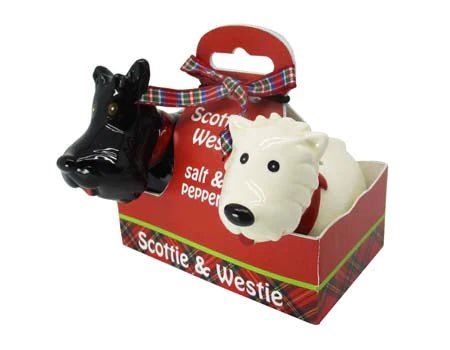 Scottie and Westie Salt and Pepper Shaker Set - The Celtic Gift Store - Tableware