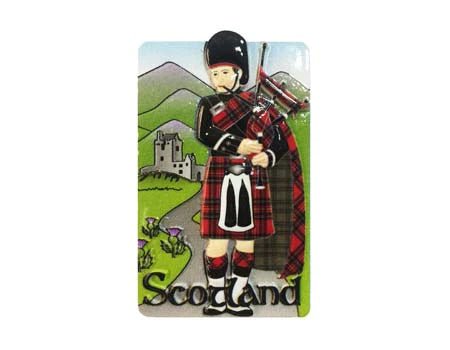 Scottish Piper Resin Magnet - The Celtic Gift Store - Decor