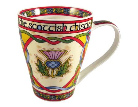 Scottish Thistle Mug - Scottish Weave - The Celtic Gift Store - Drinkware