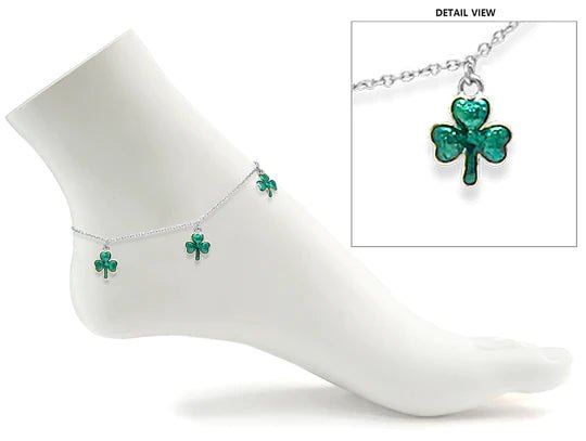 Shamrock Anklet - The Celtic Gift Store - Jewelry