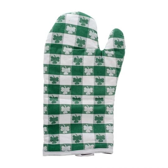 Shamrock Checkered Oven Mitt - The Celtic Gift Store - Kitchenware