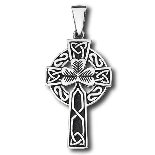 Shamrock Cross Necklace - The Celtic Gift Store - Jewelry