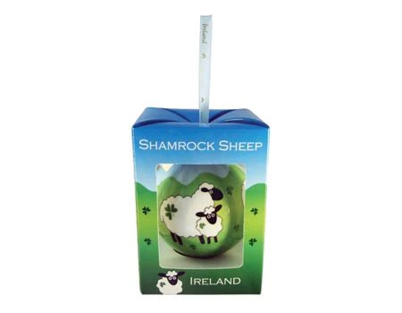 Shamrock Sheep Bauble Ornament - The Celtic Gift Store - Decor