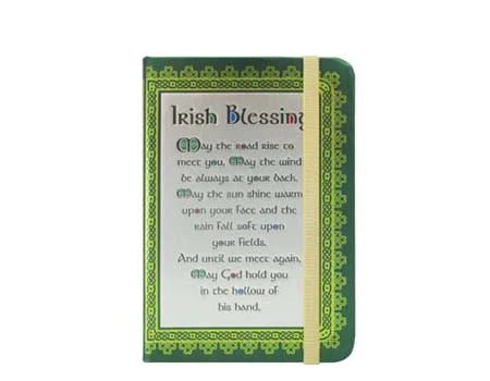Shamrock Spiral Irish Blessing Notebook - The Celtic Gift Store - Notebooks