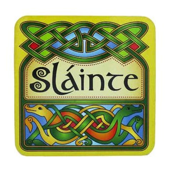 Slainte Coaster - The Celtic Gift Store - Barware