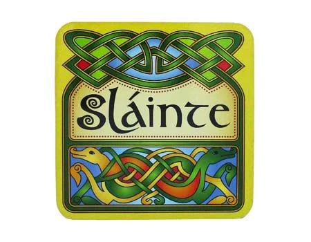 Slainte Coaster - The Celtic Gift Store - Barware