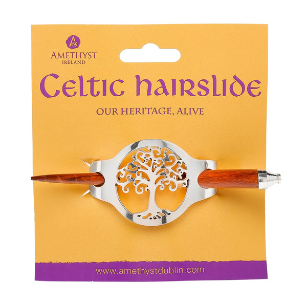 Silver Tree of Life Hairslide (Small)