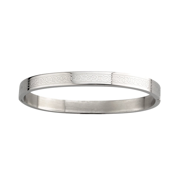Stainless Steel Engraved Celtic Knot Bracelet - The Celtic Gift Store - bracelets