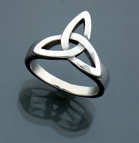 Stainless Steel Trinity Knot Ring - The Celtic Gift Store - 