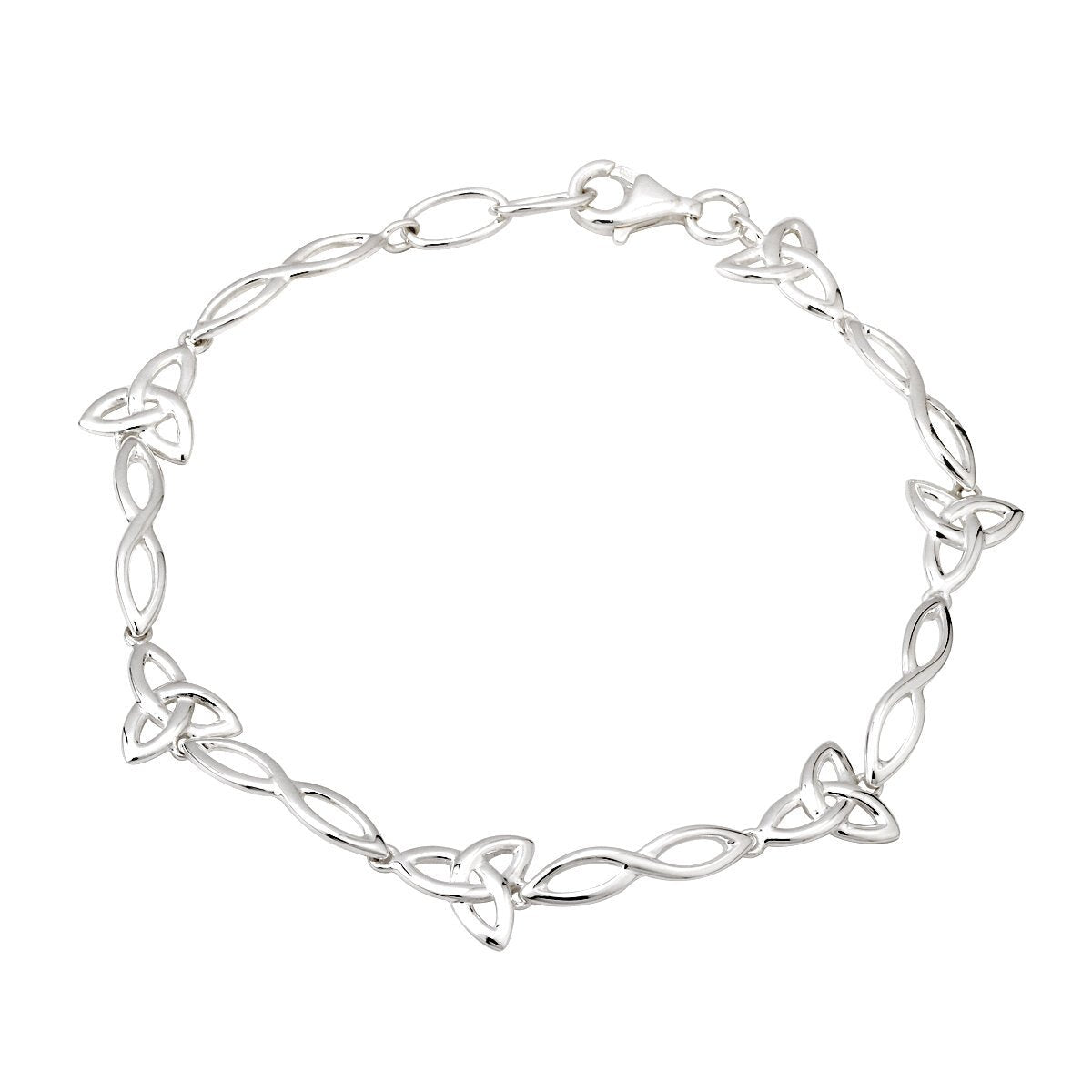Sterling Silver Celtic Trinity Knot Bracelet - The Celtic Gift Store - bracelets