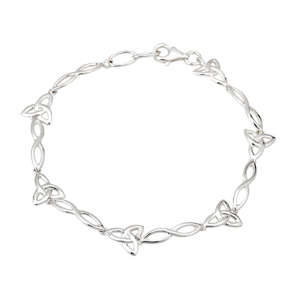 Sterling Silver Celtic Trinity Knot Bracelet - The Celtic Gift Store - bracelets