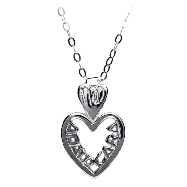 Sterling Silver Irish Mo Anam Cara Filigreed Heart Necklace - Small - The Celtic Gift Store - Necklaces