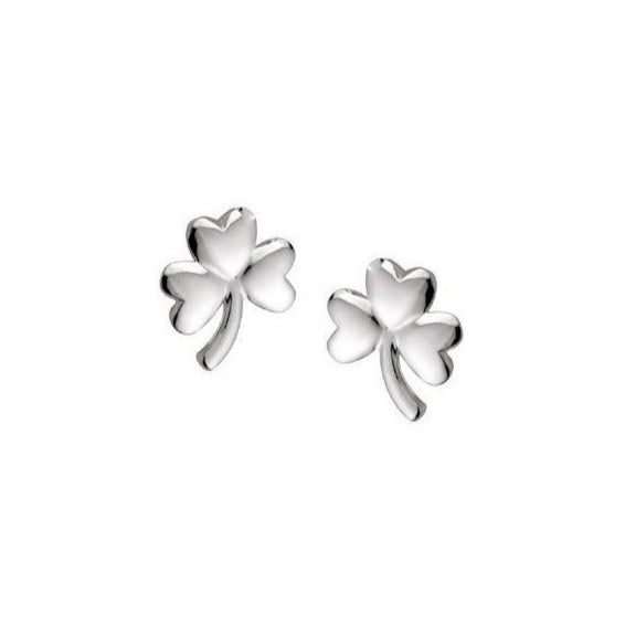 Sterling Silver Shamrock Earrings - The Celtic Gift Store - Earrings