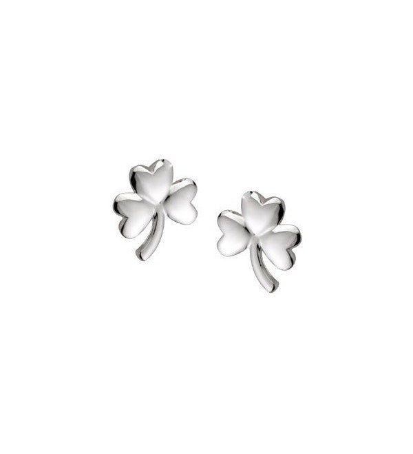 Sterling Silver Shamrock Earrings - The Celtic Gift Store - Earrings