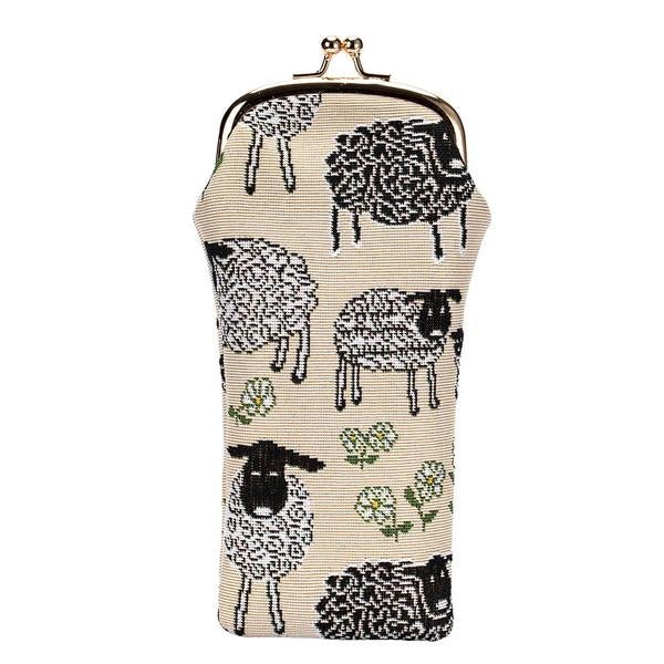 Tapestry Glasses Purse - White Sheep and Daisy - The Celtic Gift Store - Apparel & Accessories