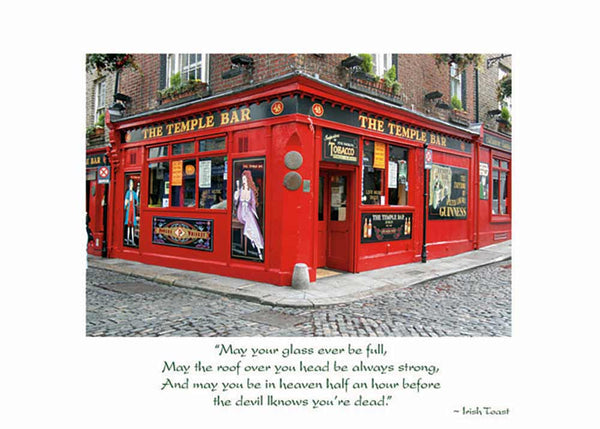 Temple Bar Birthday Card - The Celtic Gift Store - 
