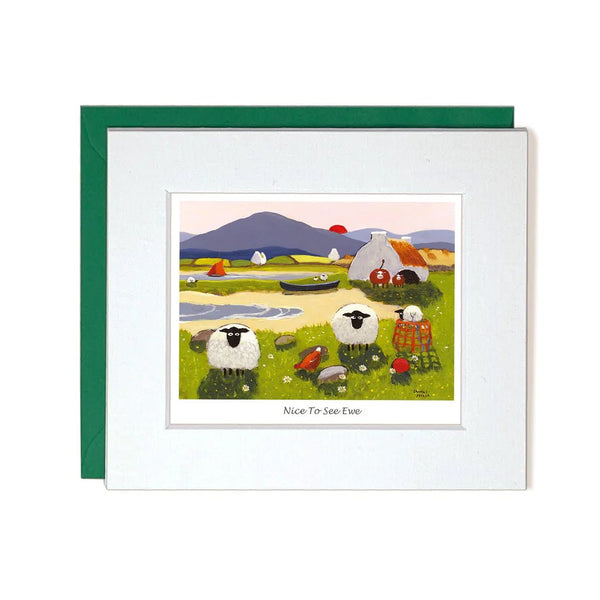 Thomas Joseph "Nice To See Ewe" Mini Card - The Celtic Gift Store - 