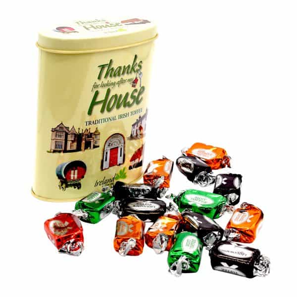 Tin of 'Thanks for looking after the House' Toffee - The Celtic Gift Store - Food