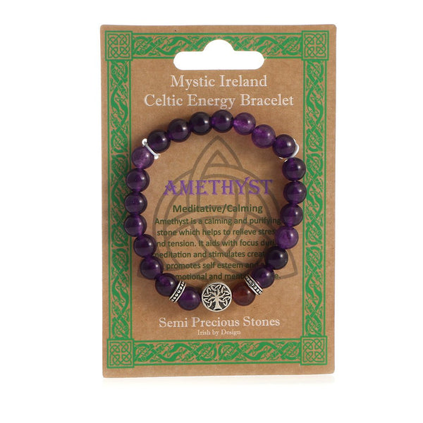 Tree of Life Celtic Energy Bracelet - Amethyst - The Celtic Gift Store - Gift