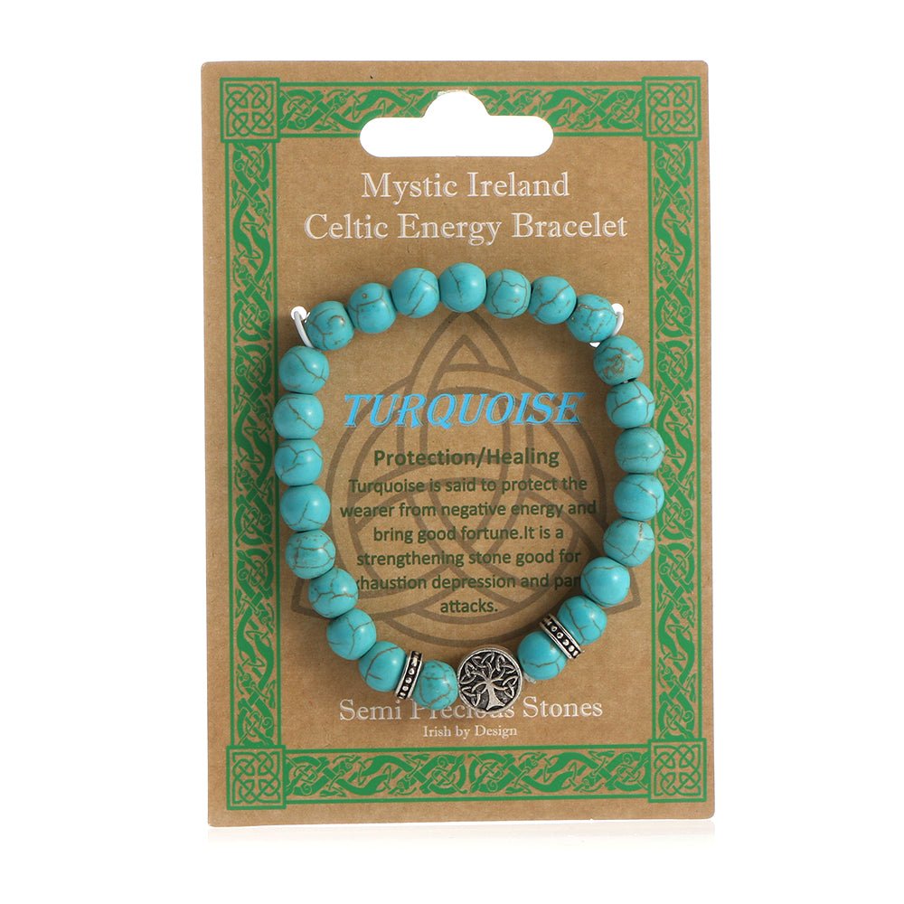Tree of Life Celtic Energy Bracelet - Turquoise - The Celtic Gift Store - Gift