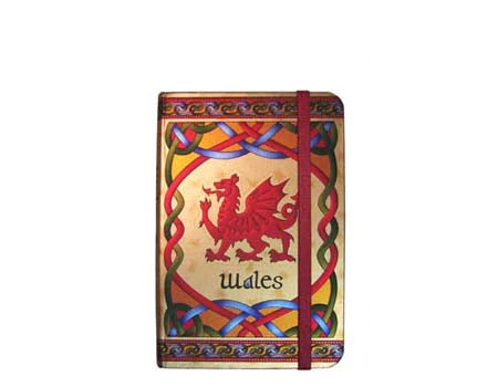 Embossed Welsh Dragon Notebook- Welsh Weave