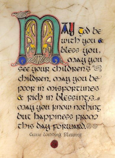 Wedding Blessing 8x10 Matted Print - The Celtic Gift Store - Decor
