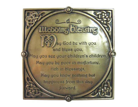 Bronze Wedding Blessing Wall Plaque