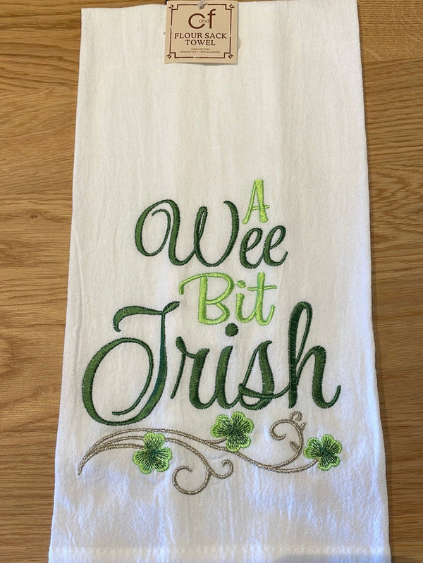 'Wee Bit Irish' Tea Towel - The Celtic Gift Store - Kitchenware