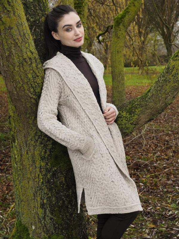 West End Herringbone Shawl - Oatmeal - The Celtic Gift Store - Shirts & Tops