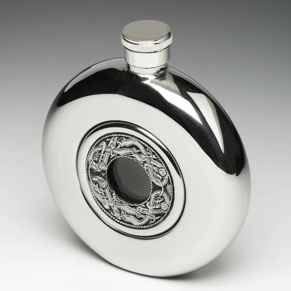 Whiskey Flask Glass Center - Kells 1 - The Celtic Gift Store - 