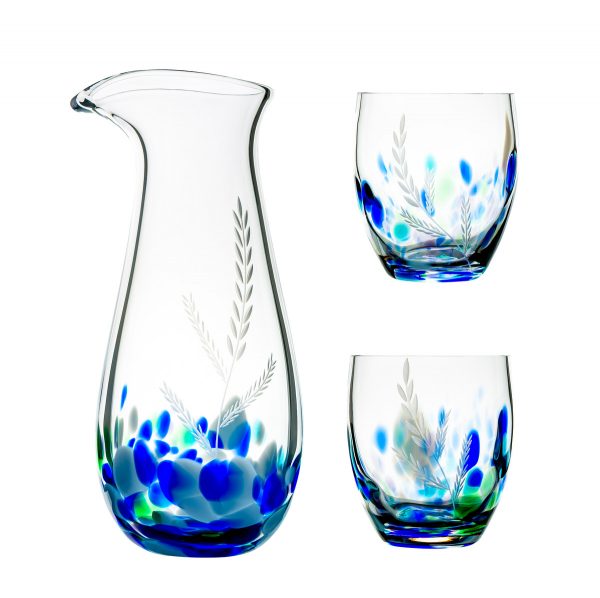 Irish Handmade Glass Company Wild Atlantic Way Carafe Set