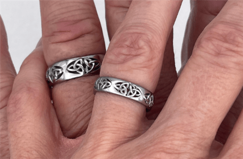 Women's 5mm Trinity Knot Wedding Band - The Celtic Gift Store - 